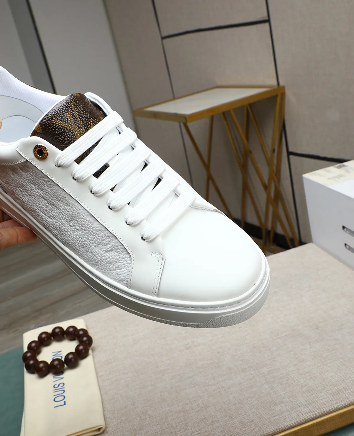 Men's men's shoes 💰540 📛📛(Niuli) high-end [LOUIS VUITTON] Louis Vuitton official website synchronized new products 👟Milan fashion catwalk style 🇰🇾🇰🇾LV family logo, celebrity style, a must-have for fashionistas ⚠️Top-layer calfskin ➕Cow leather lining ➕Mesh lining Official website original special outsole👞Number 38-44